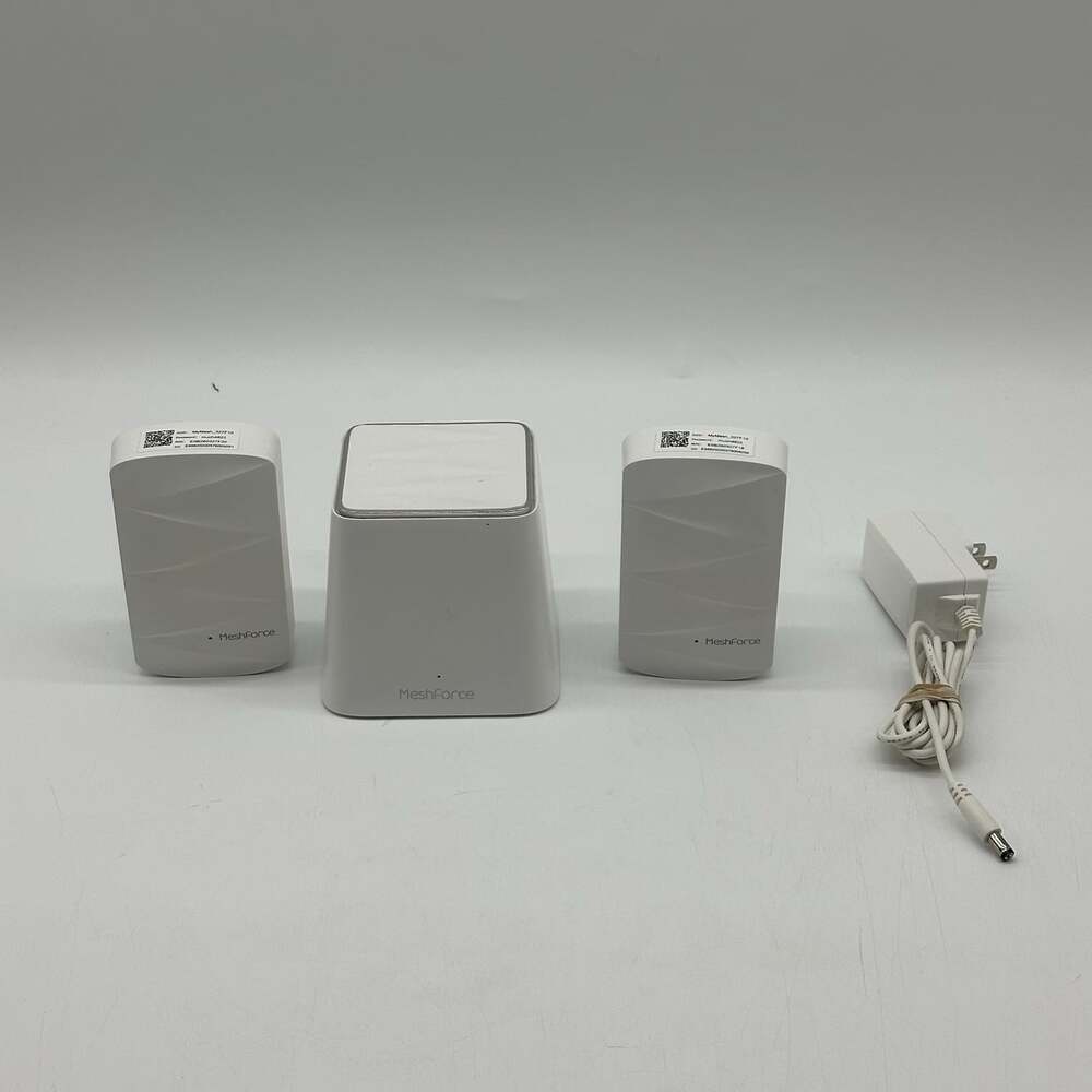 MeshForce M3 Whole Home Mesh WiFi System + 2 M3 Dot Extenders – Dual Band AC1200